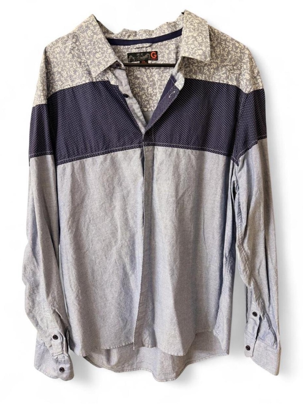 G by Guess Long Sleeve Button Up Collared Shirt